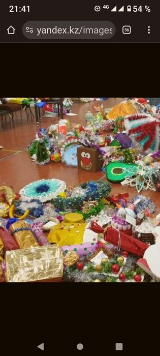 Гигантский комплект новогодних украшений игрушек Санта шкатулка