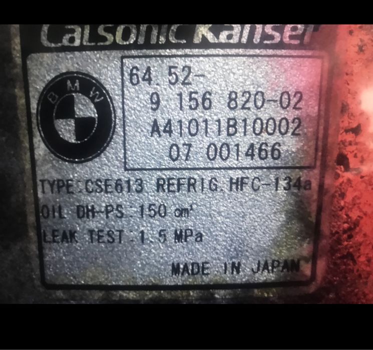 Compresor AC. BMW N43.Seria 1,3,an 2009.