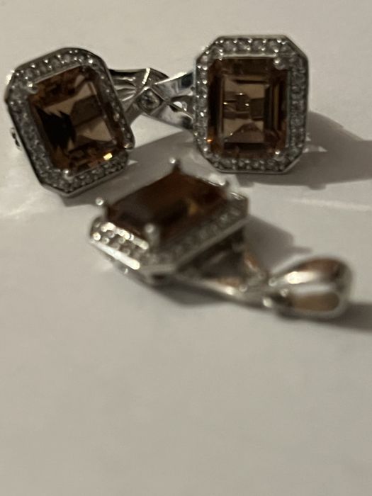 Set cercei argint cu sultanit