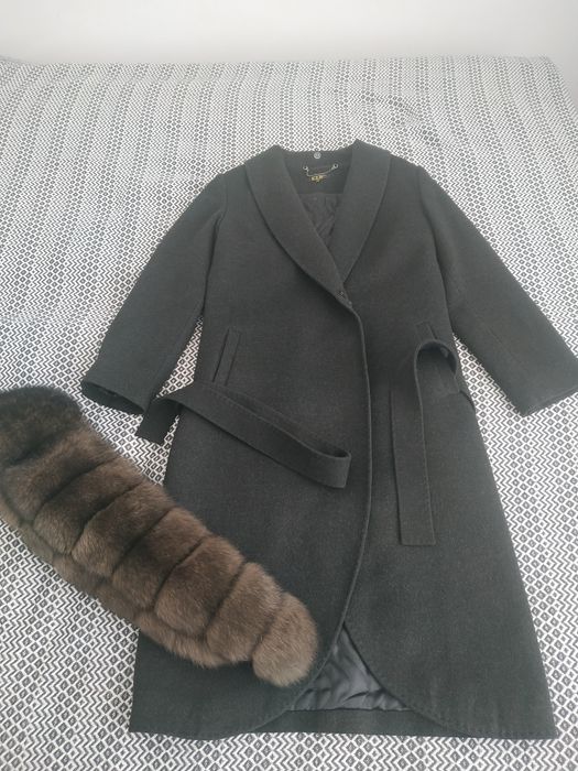 Пальто с натуральным мехом, производство Турция.