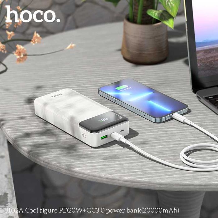 Hoco J102A Cool 22.5W+PD20W Power Bank 20000mAh for Samsung iPhone 17