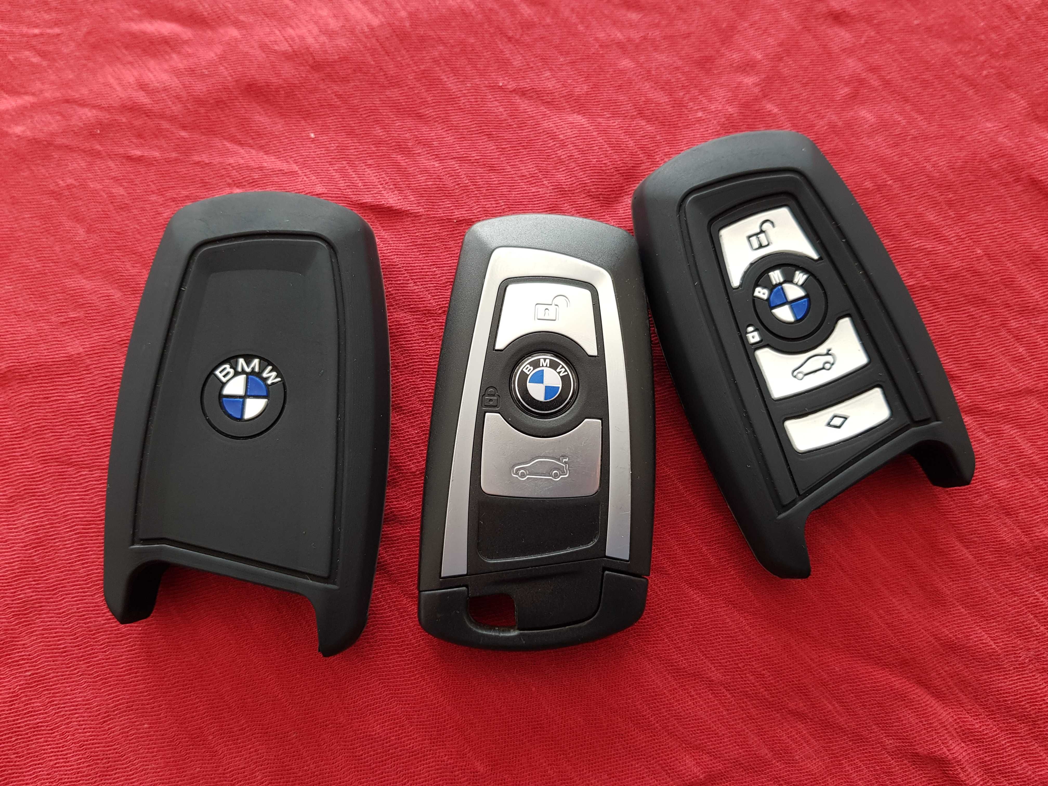 Husa Cauciuc Cheie SMARTKEY BMW Seria 1,2,3,4 Noua,Logo fata-spate