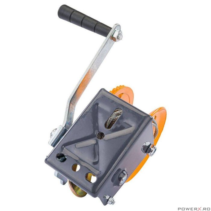 Troliu manual 454 Kg, cu cablu 5m, Powermat