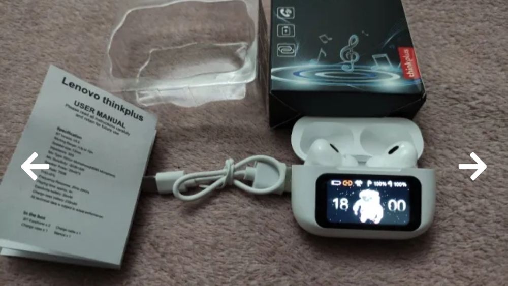 Нови оригинални ScreenPods - безжични слушалки с дисплей Леново Lenovo