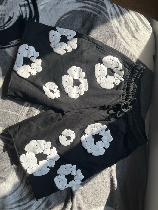 pantaloni scurti denim tears