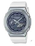 Ceas Casio g shock GM 2100 Metal White -Silver.Nou, Garantie 2 ani