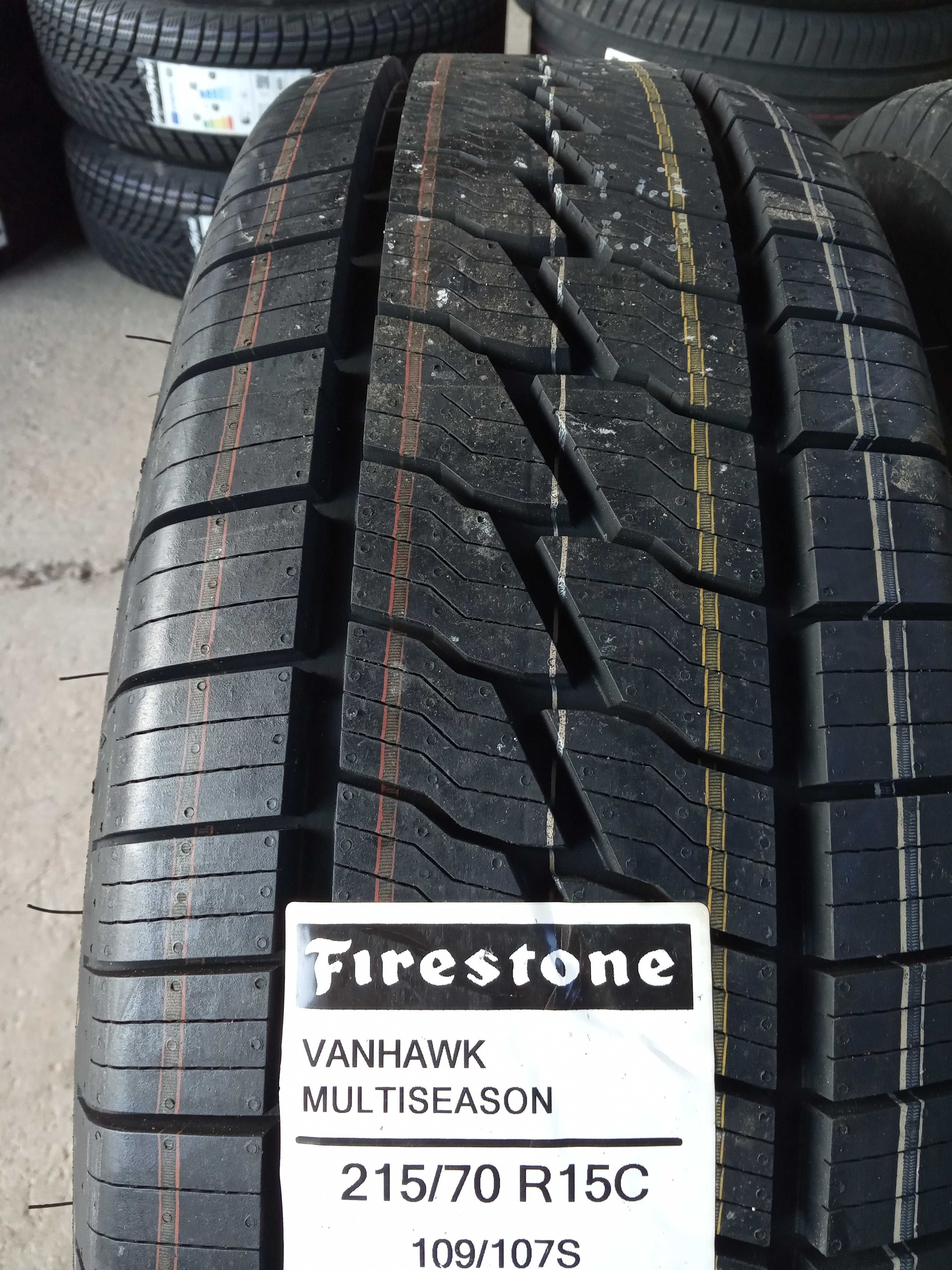 2 Нови всесезонни бусови гуми 215/70R15C Firestone VanMultiSeason 109S