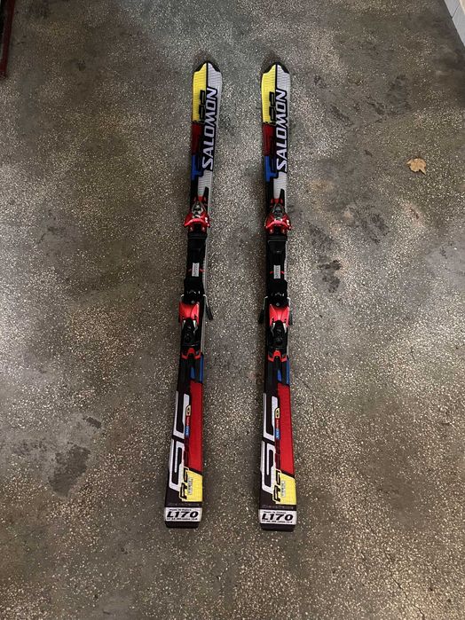 Schiuri Salomon Equipe GC Race L170 + legături Z12 – stare excelentă