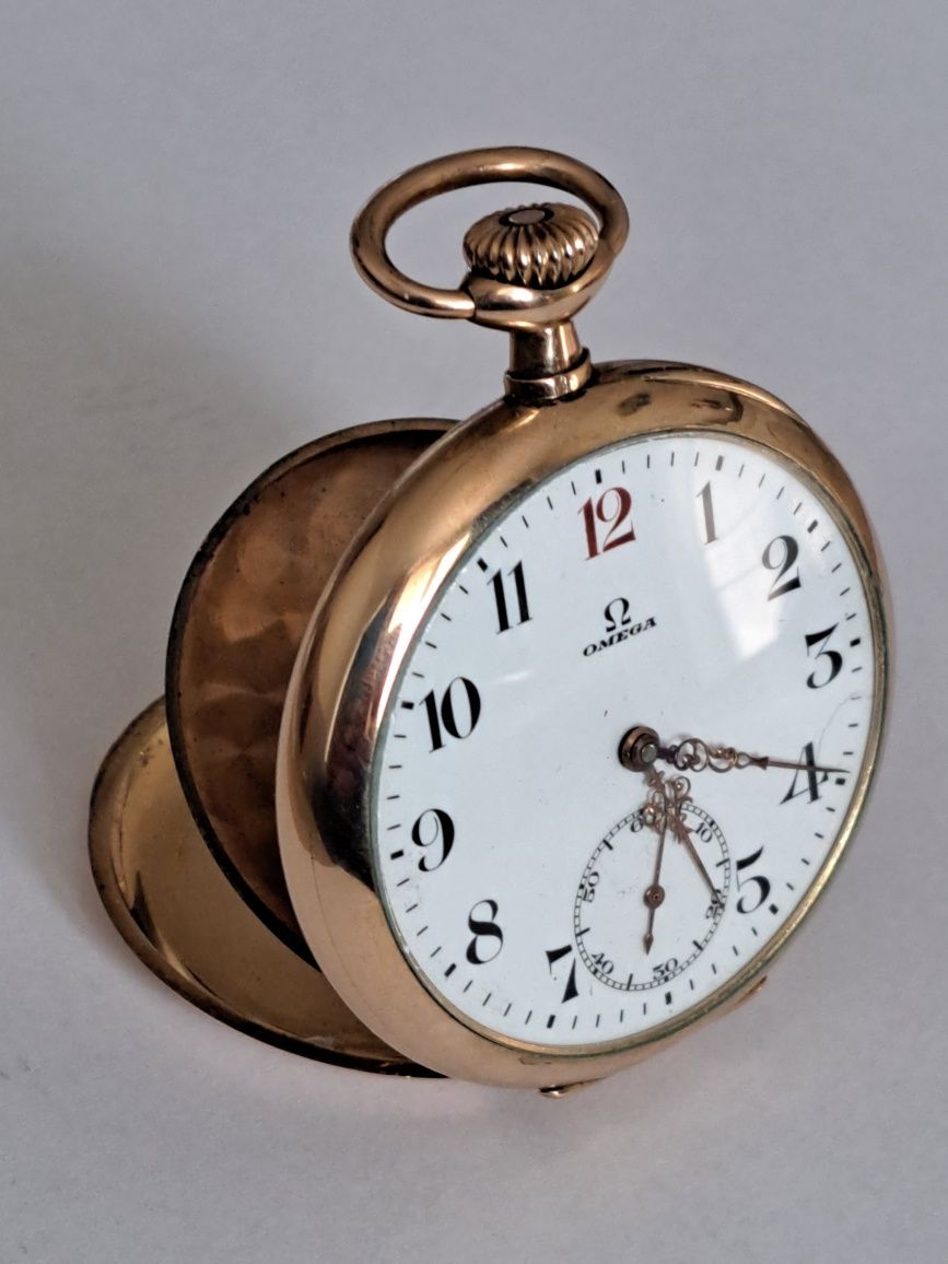 Ceas de Aur 14 K Omega de Buzunar