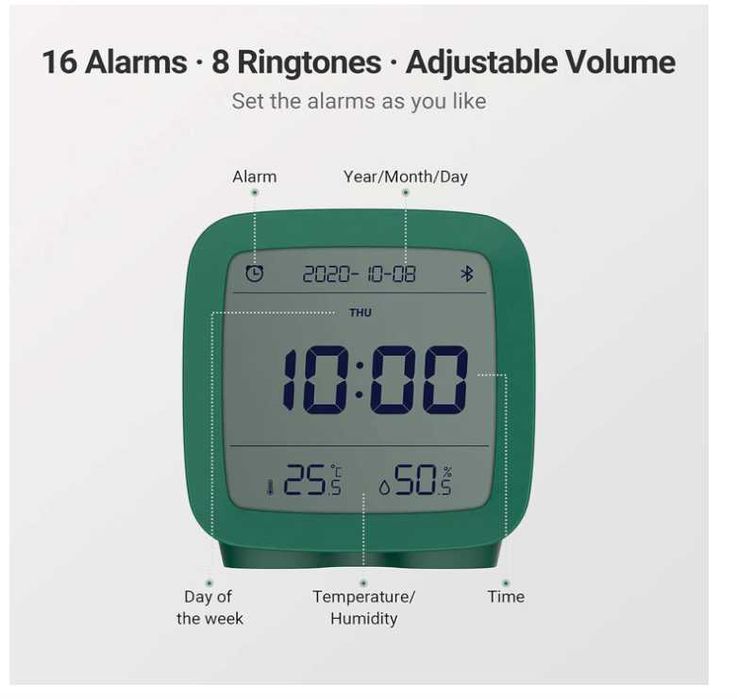 Termometru Smart Umiditate alarma bluetooth