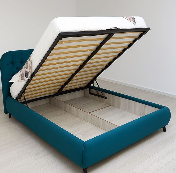 Pat + Saltea Dormeo 160x200 - pat tapitat catifea Tulip Staer