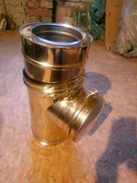 Horn inox pentru sobă/șemineu diam. 150mm, lungime 4,5ml  ICS Schiedel