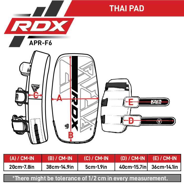 Тренировъчен Щит RDX Kara Thai Pad Blue, Лапа за Бокс, Бойни Спортове