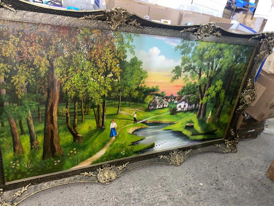 Tablou pictat in ulei 200x120 cm