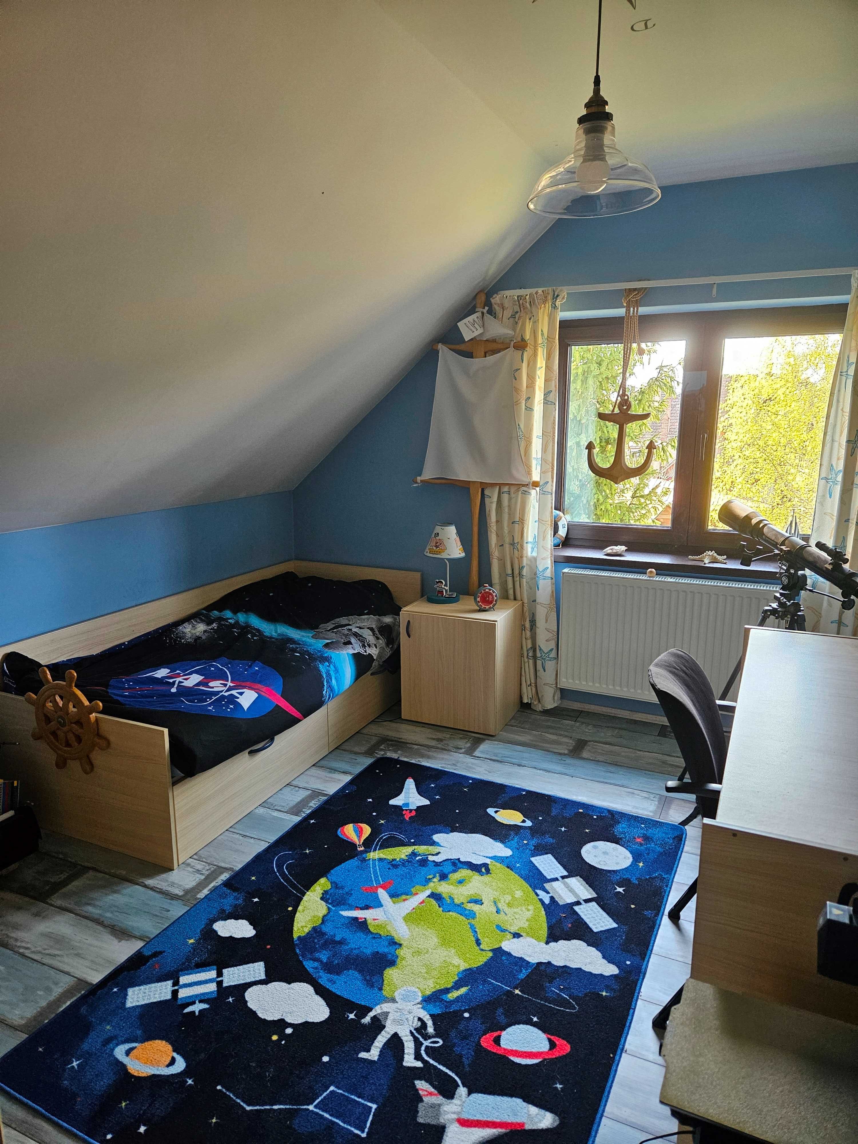 Set mobilă dormitor copii PIRATE/NAUTICĂ și adolescenți, transformabil