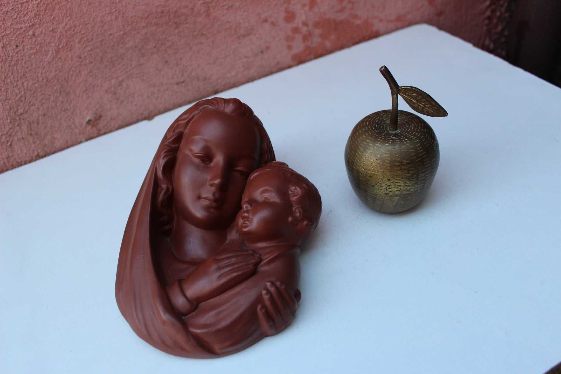 Icoana ceramica, Fecioara Maria si Isus, GOEBEL SACRART, 1960