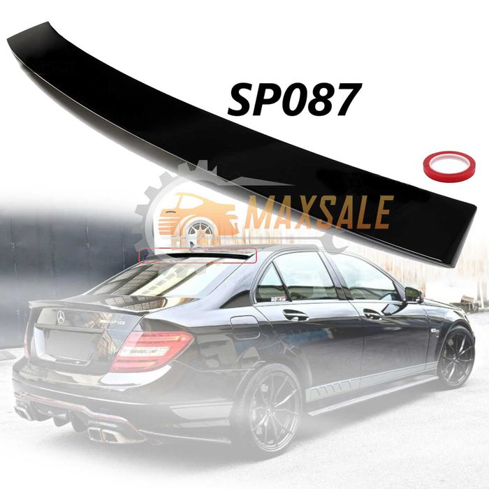Спойлер за таван W204 Mercedes C class В204 черен гланц nowi tuning