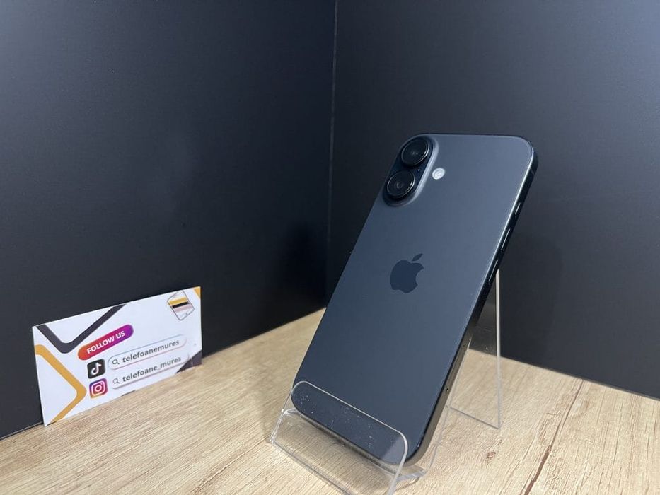 Iphone 16 128Gb Black 3 ani garanție, Telefoane Mures