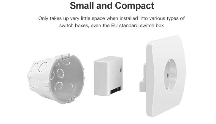 Sonoff Mini R2- Wifi прекъсвач за контакти/осветление, девиатор