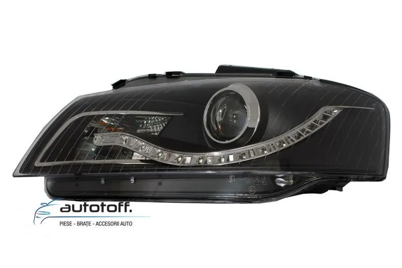 Faruri DAYLIGHT Audi A3 8P (03-08) Fundal Negru