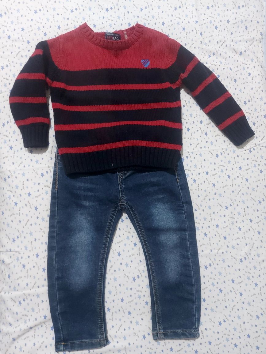 Костюм, джинсы, свитер, рубашкана мальчика 1-2 лет