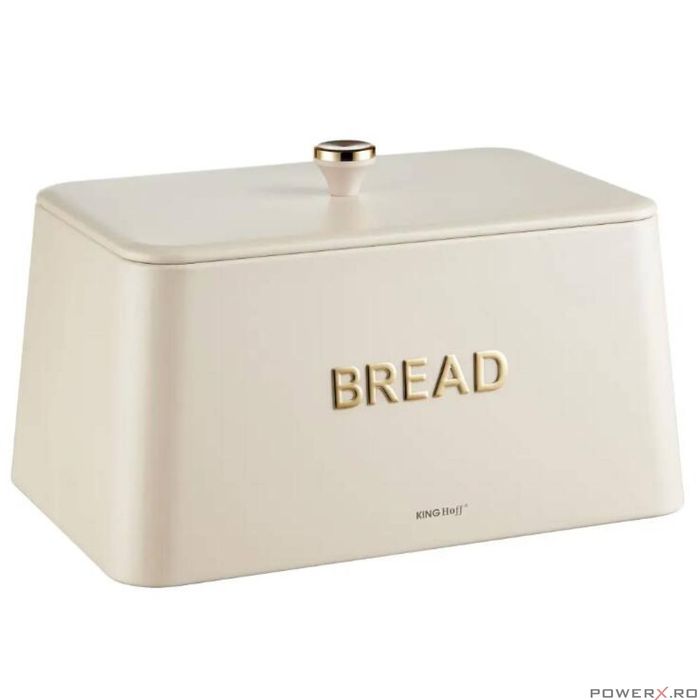 Cutie bej pentru paine, metalica, 35x23x21cm, Kinghoff