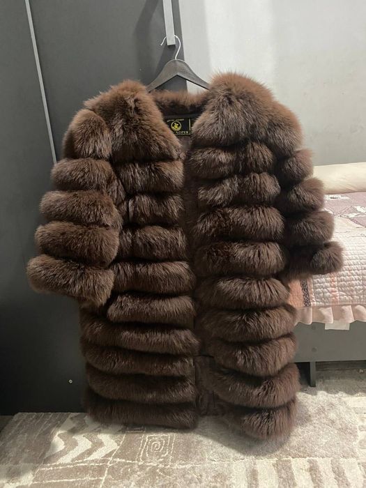 Шуба из Песца с съемными рукавами