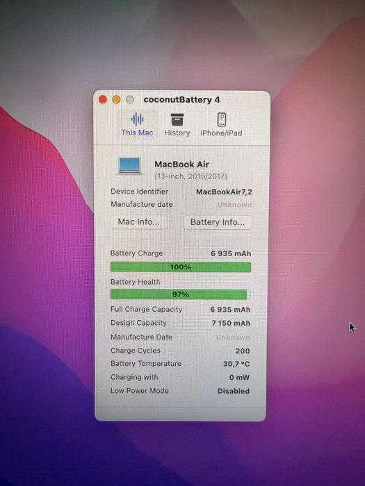 Macbook Air 13 (early 2015)
