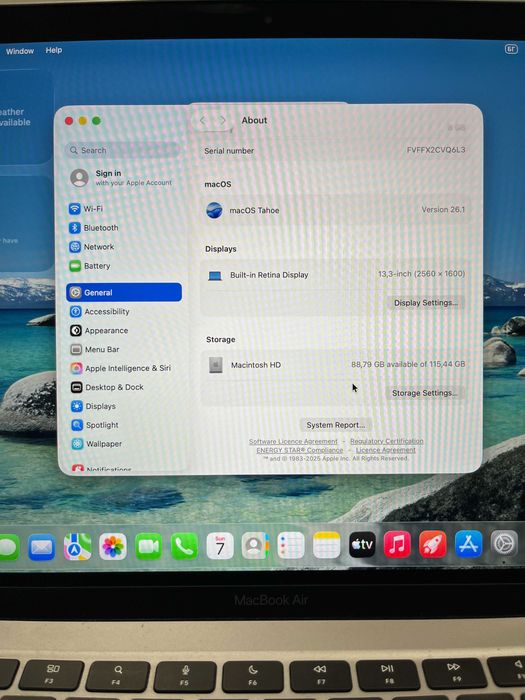 Лаптоп Apple MacBook M1, 8GB ram, 128GB SSD