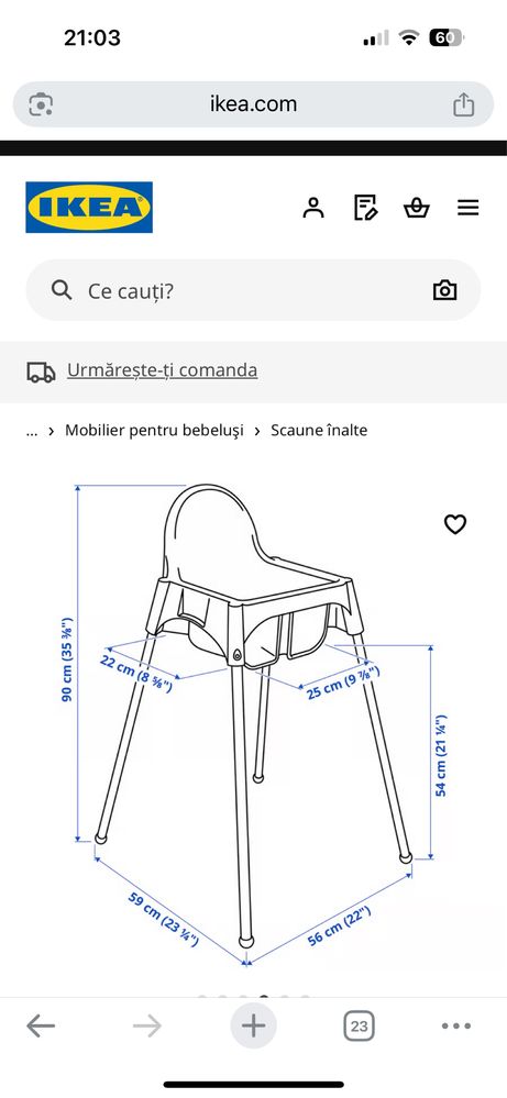 Scaun copil ikea
