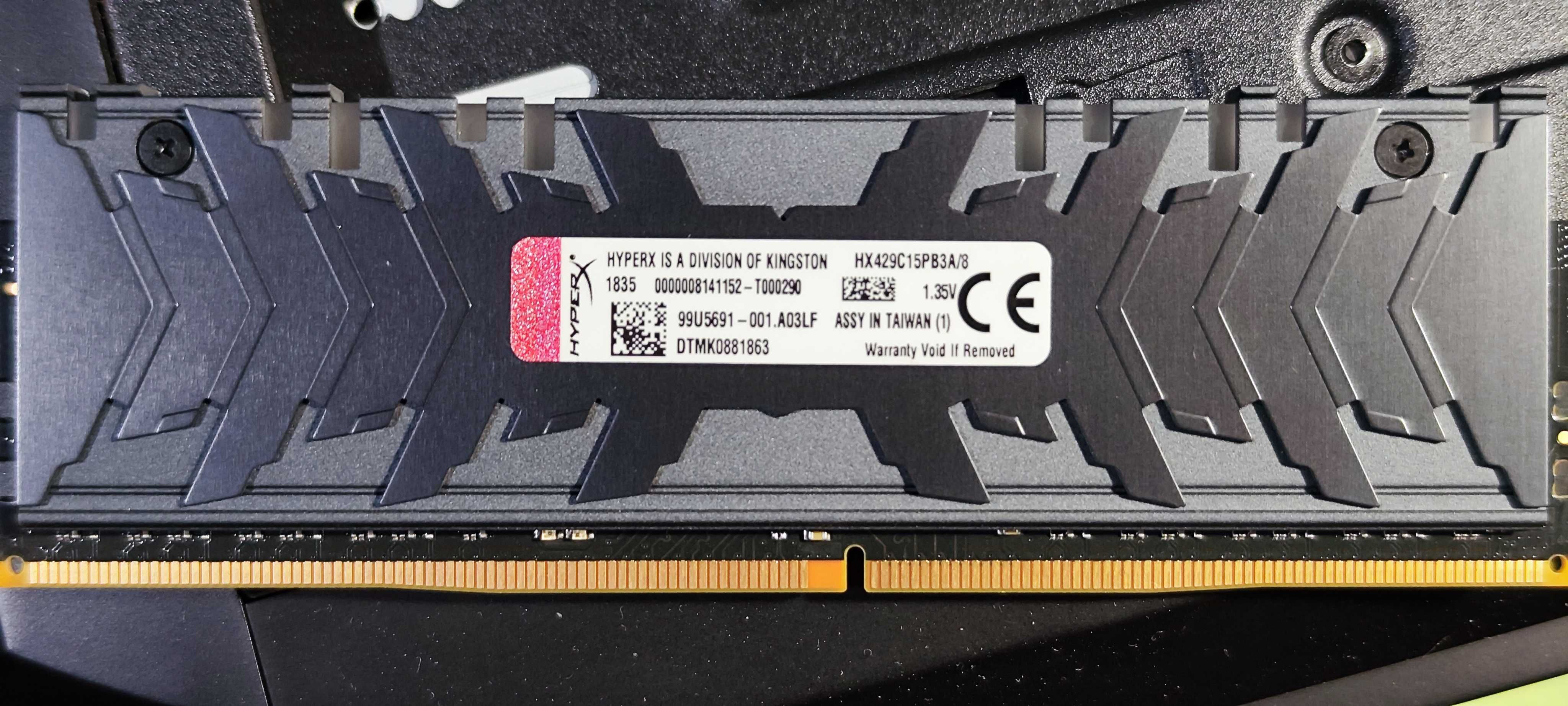 Оперативная память DDR-4 DIMM 8Gb/2933MH Kingston HyperX RGB 4х8=32