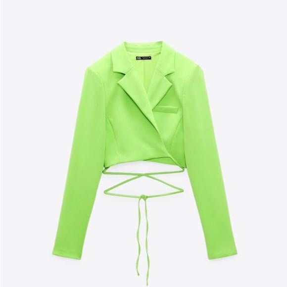 яке кожа косъм сако зара zara неон