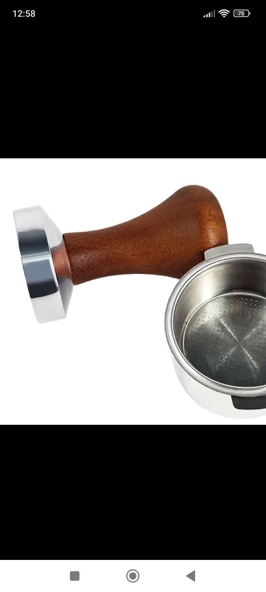 Tamper 58mm cafea macinata presa espresso