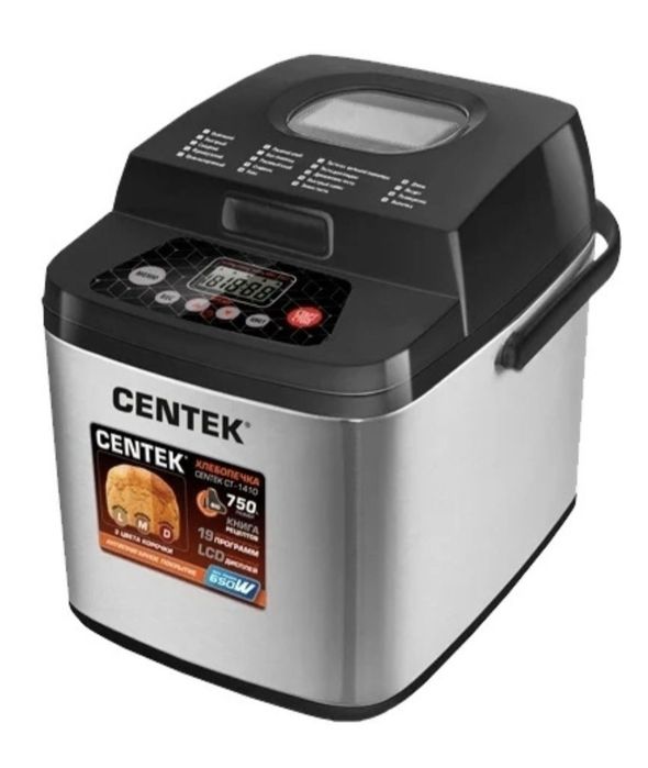 Продам б/у Хлебопечь CENTEK CT-1410 черный, серебристый в хорошем сост