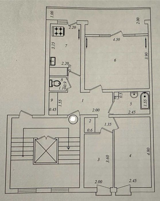 Продается квартира в Центре Ганга, Себзар. uy sotiladi sebzor ID: 38К