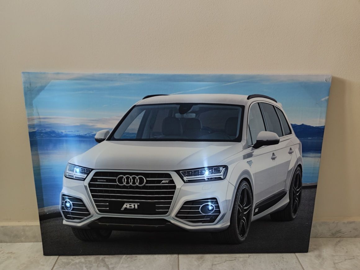 Светеща картина с LED осветление -Audi Q7 ABT