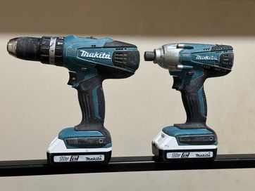 Комплект Акумулаторен ударен винтоверт 2бр Makita TD127D и HP457D