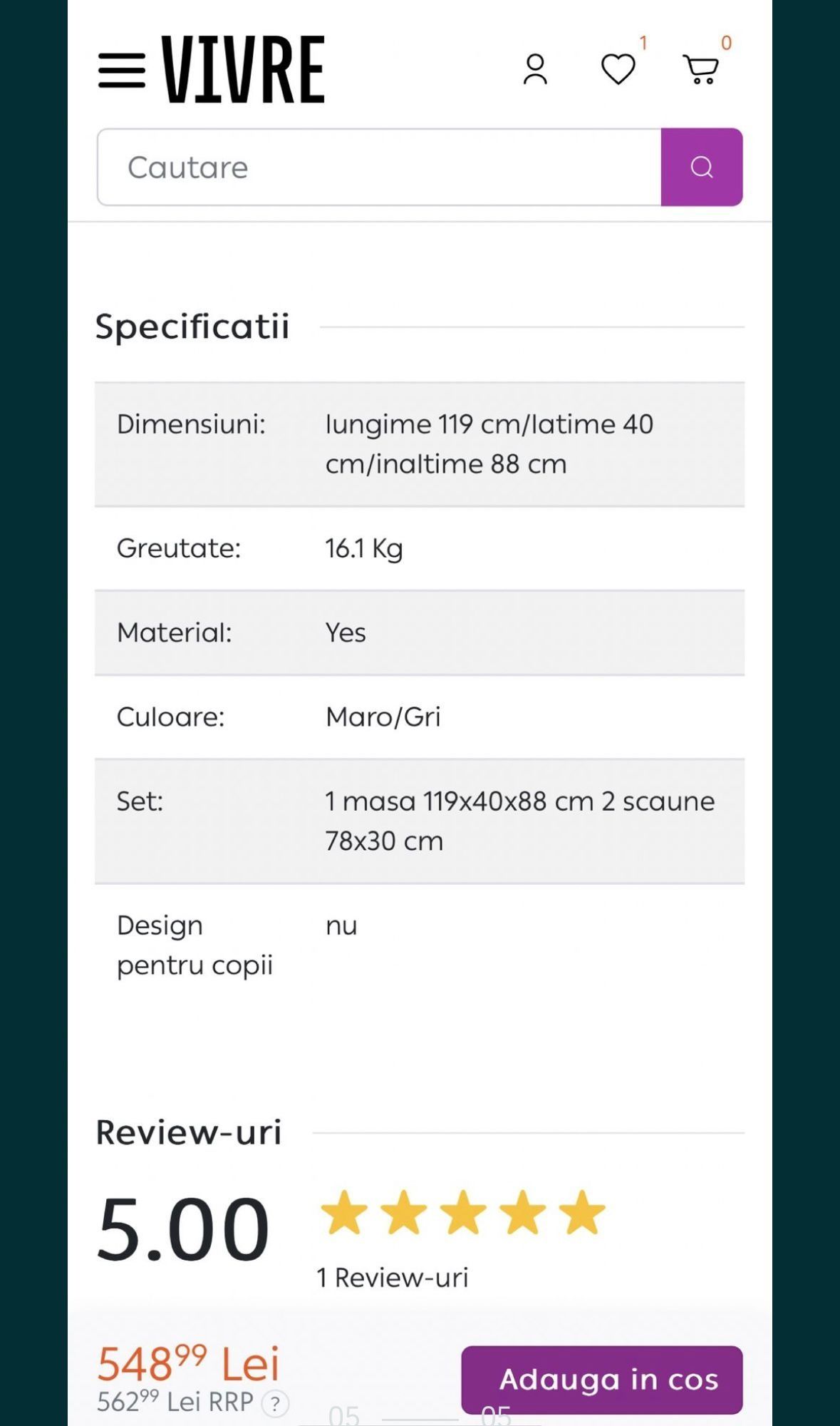 Masa cu scaune bucatarie