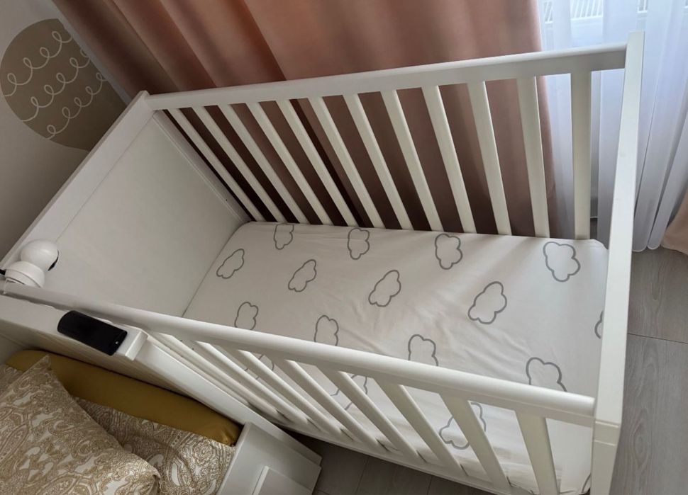 Pătuț copil Ikea cu saltea inclusă