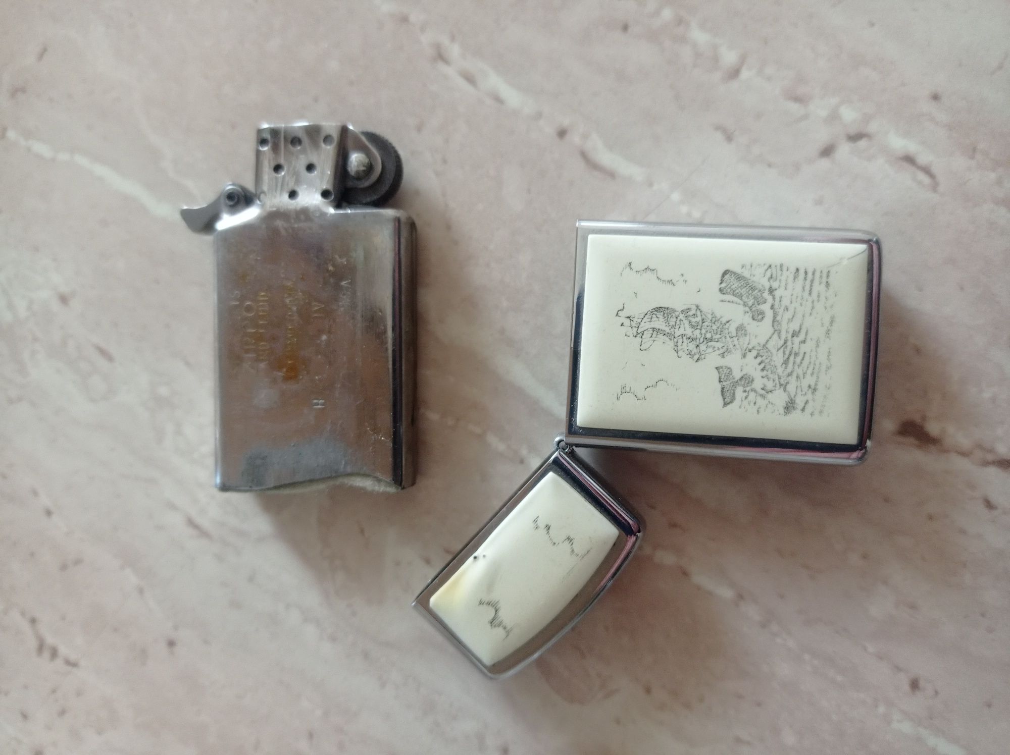 Bricheta slim Zippo benzina vintage colecție H IV an 1988