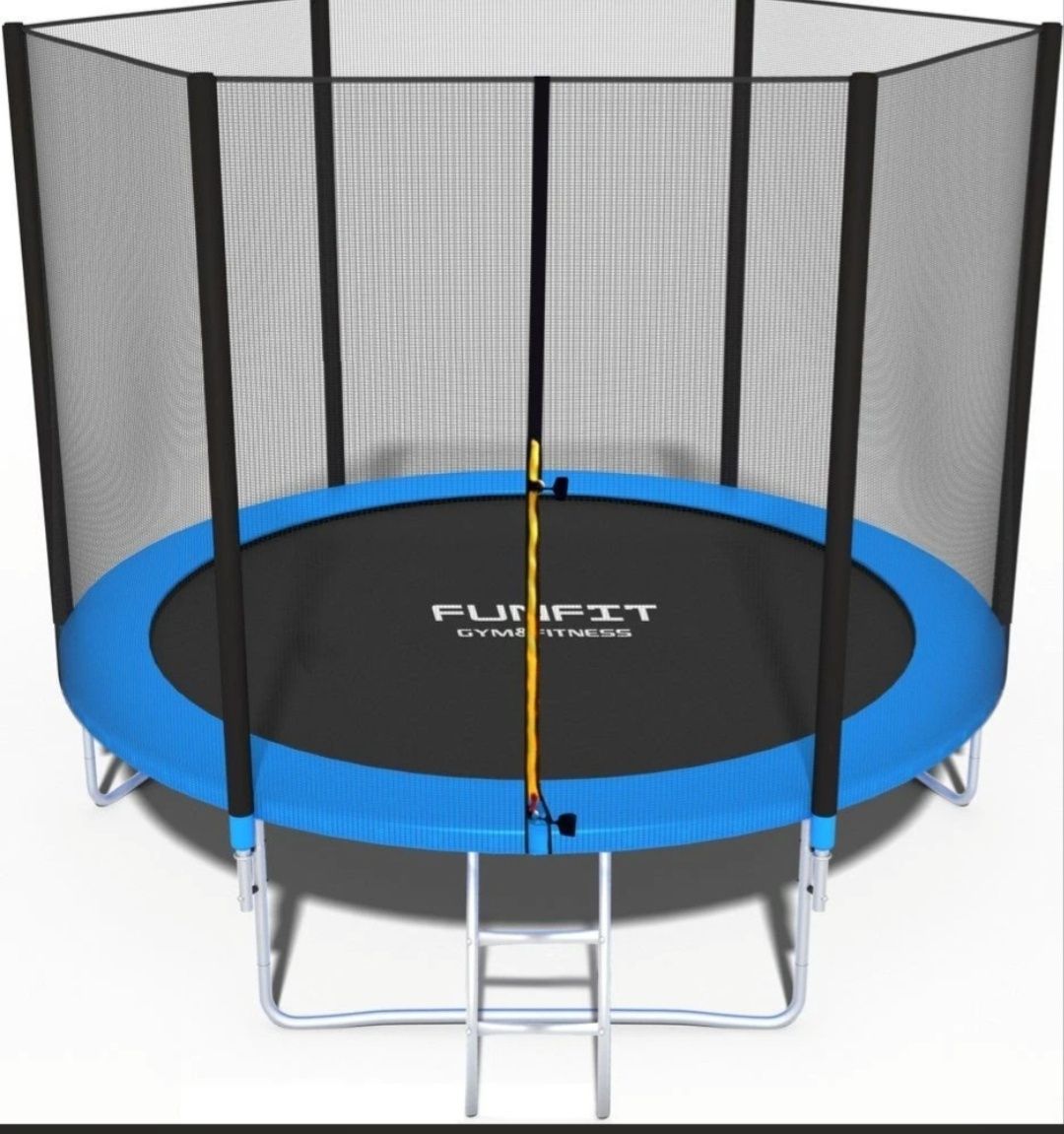 Trambulina cu plasa si scara acces, diametru 252 cm, maxim 120 kg,