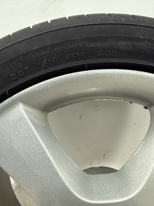 4 оригинални джанти за Мерцедес Ц класа спорт пакет с гуми Дънлоп