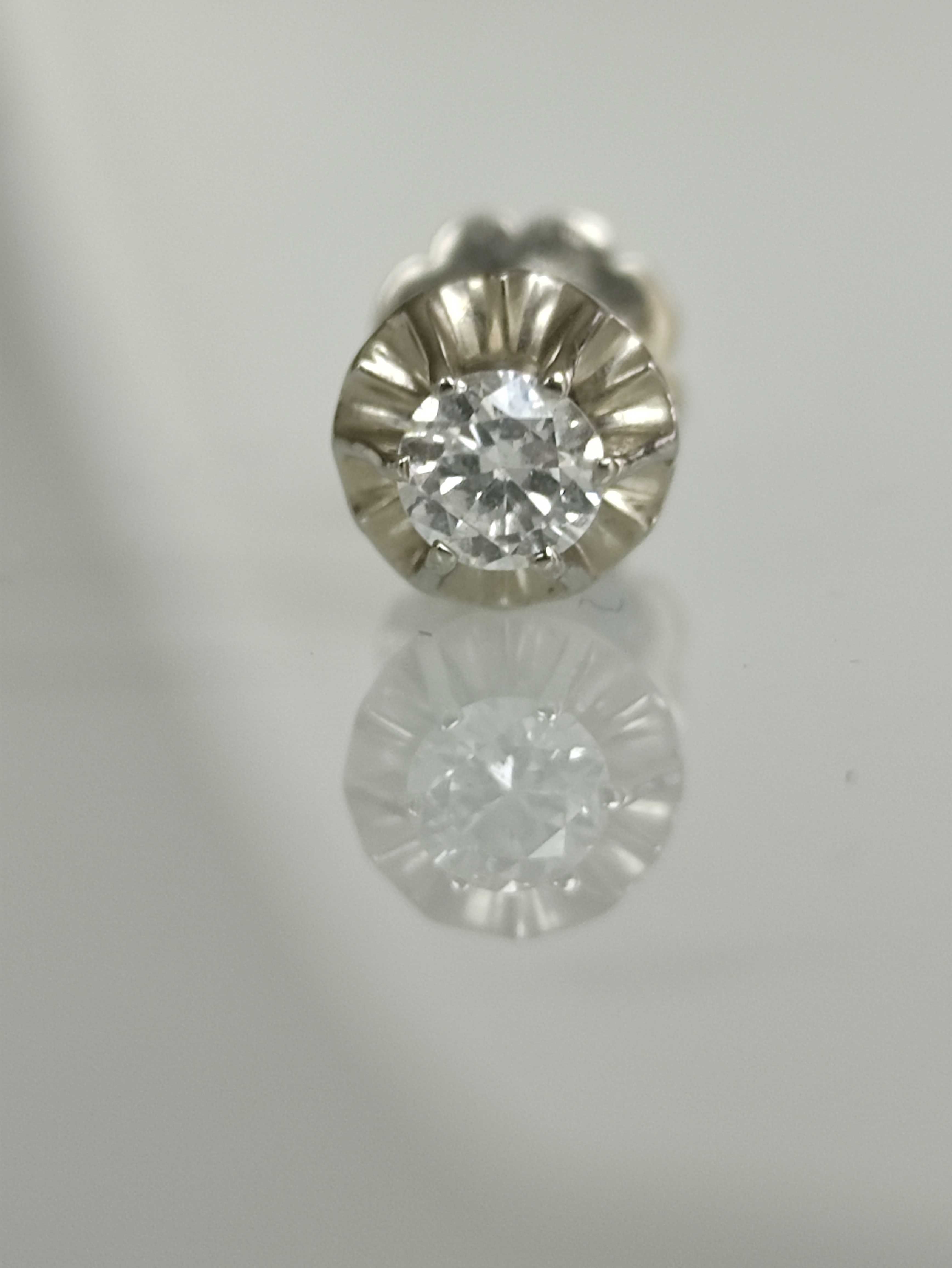 Cercel aur 14k cu diamannt 0.28ct