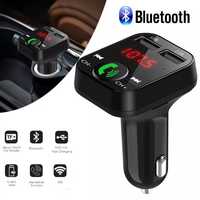 Car Kit Bluetooth Dual USB Cu Casca V6 Plus Wireless