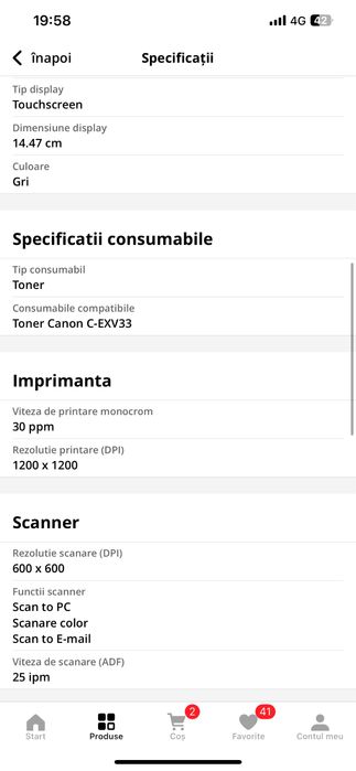Imprimanta Canon imageRunner 2530i, nou, Xerox, HP