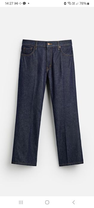 Blugi Zara Straith fit floare,usor evazati,model Vuitton Pharell,46