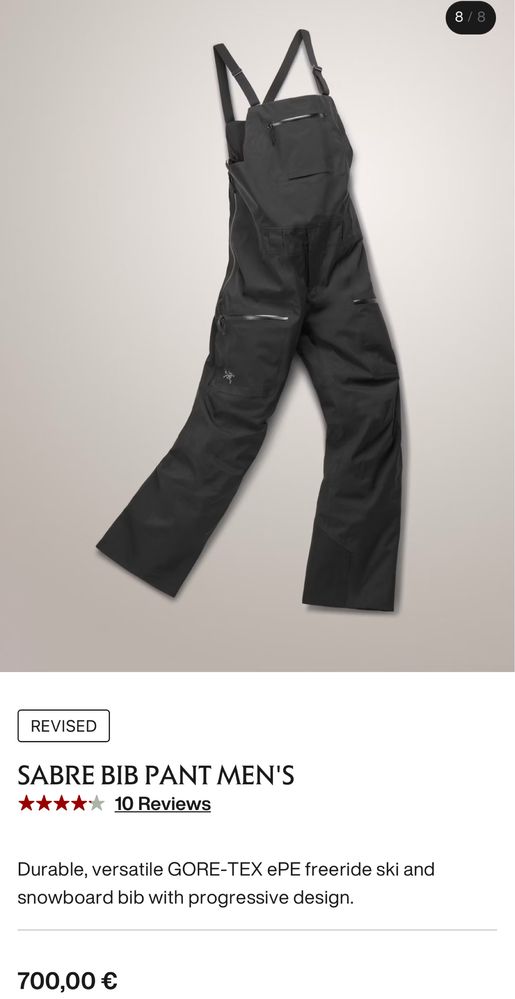 Arcteryx Sabre планински панталон ски и сноубодр, модел 2024, размер М