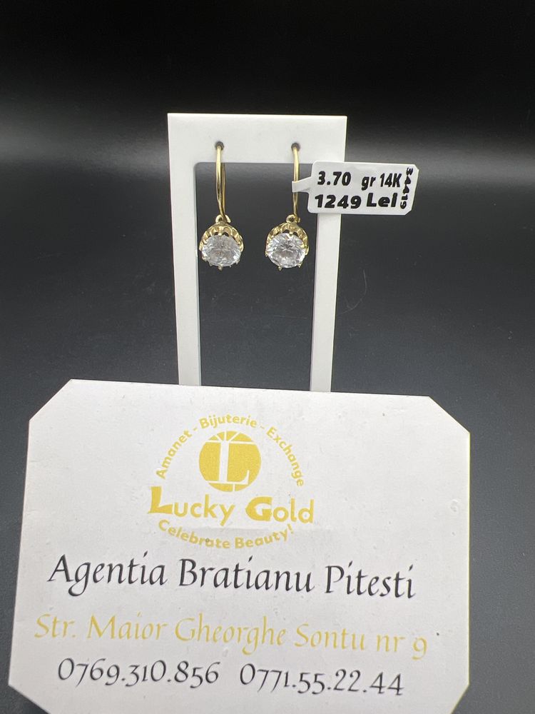 Cercei aur 14k 3.70gr cod 12611