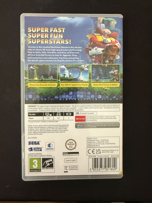 Sonic Superstars Nintendo Switch