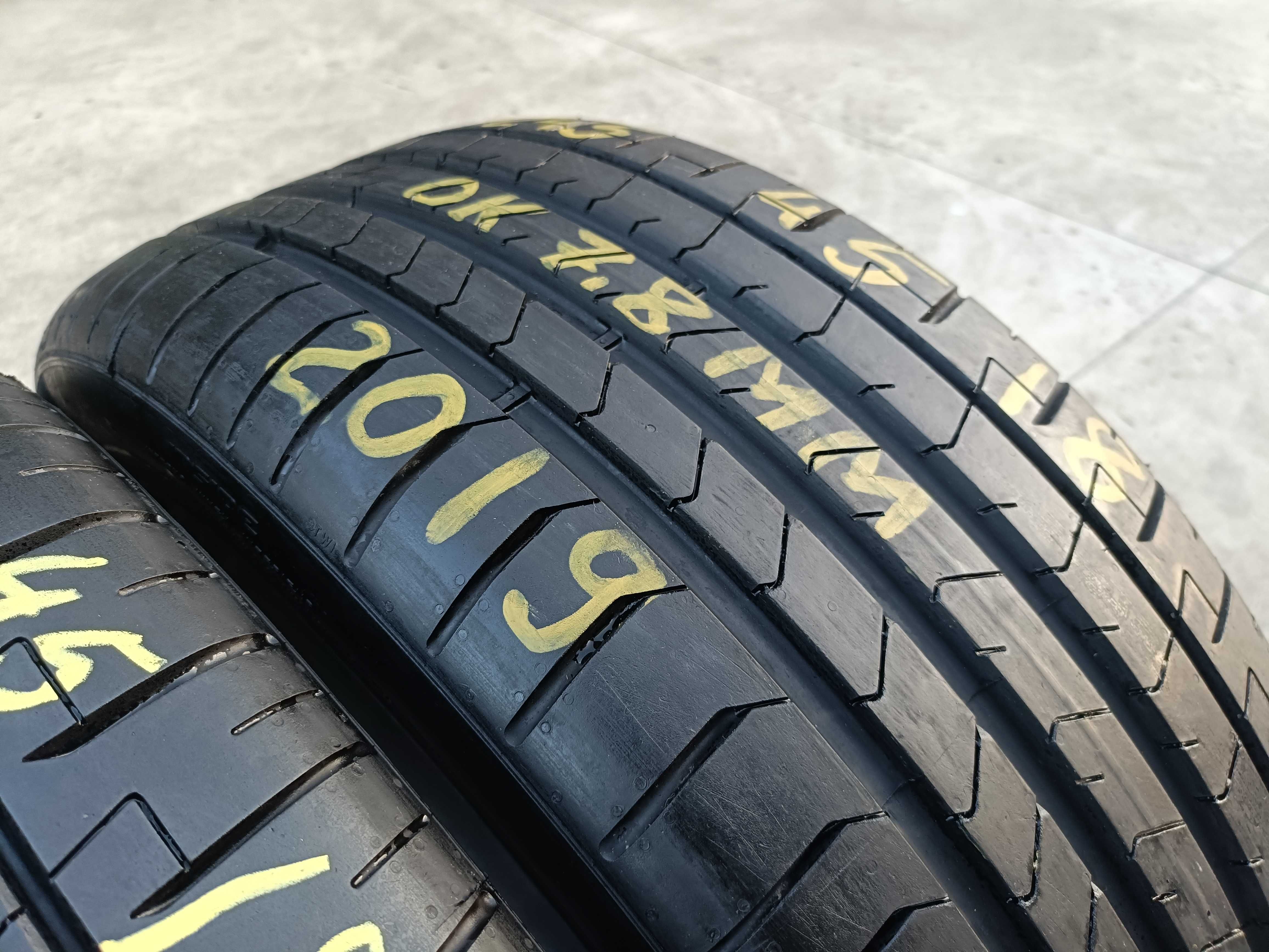 Doua anvelope vara 245 45 18 pirelli p zero pz4 profil de 7,8 mm